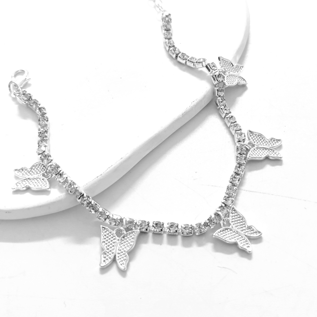 【🔥Buy 1 Get 1 Free🔥】Breeze Kiss Adjustable Crystal Butterfly Anklet