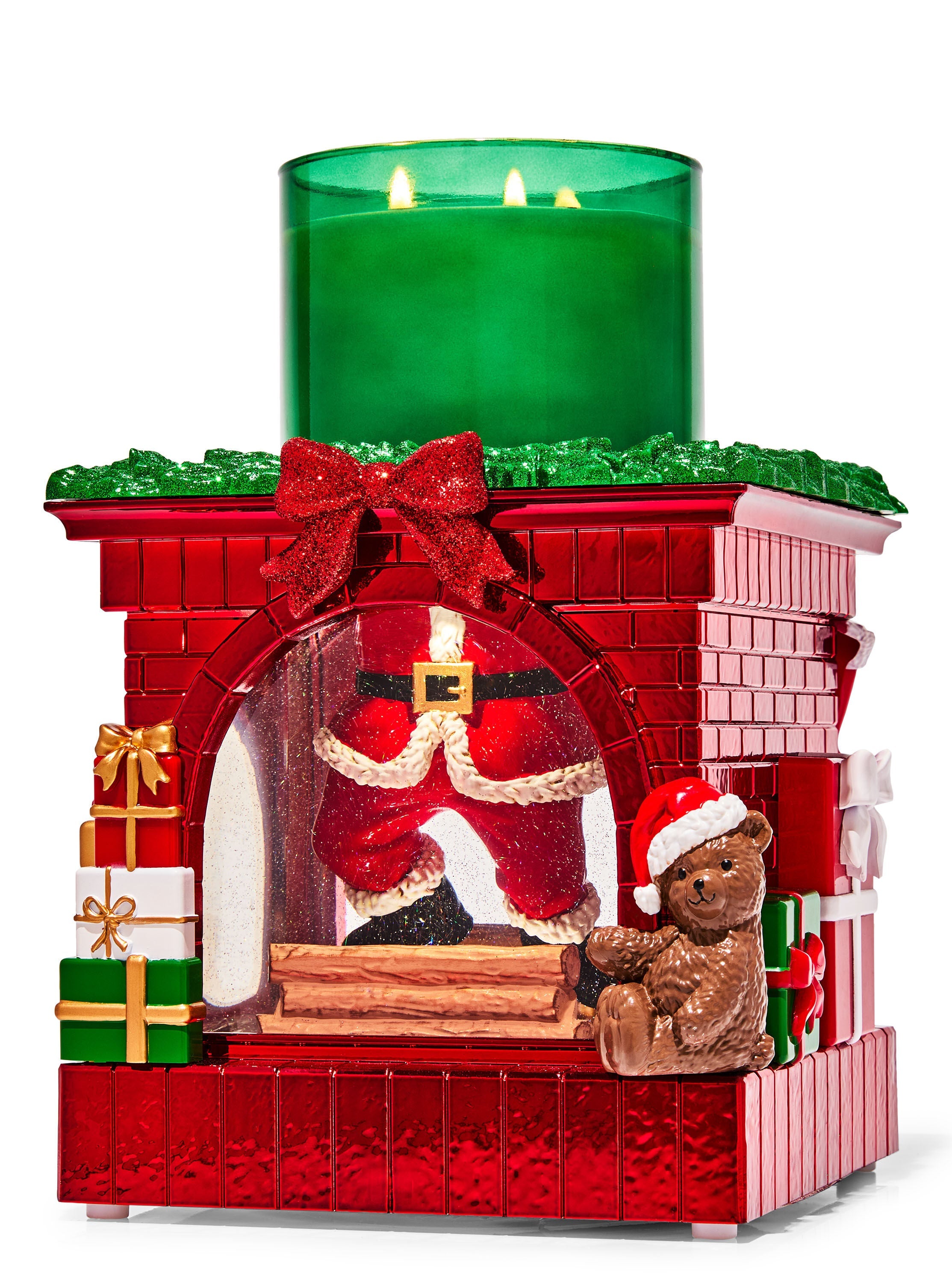 Light-up Fireplace Water Globe