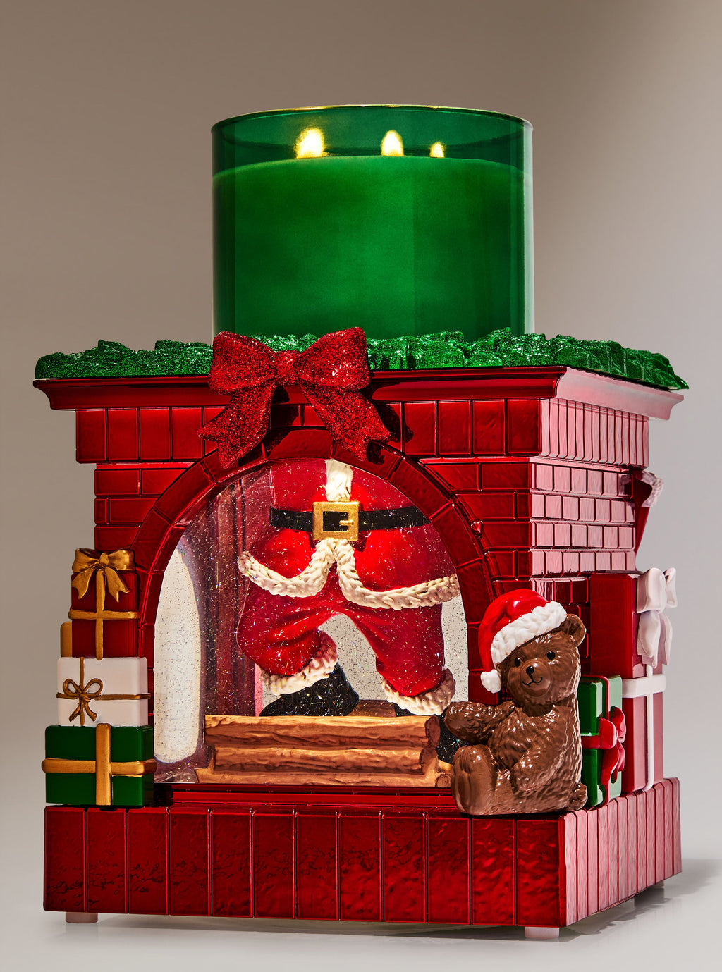 Light-up Fireplace Water Globe