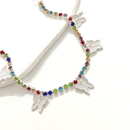 【🔥Buy 1 Get 1 Free🔥】Breeze Kiss Adjustable Crystal Butterfly Anklet