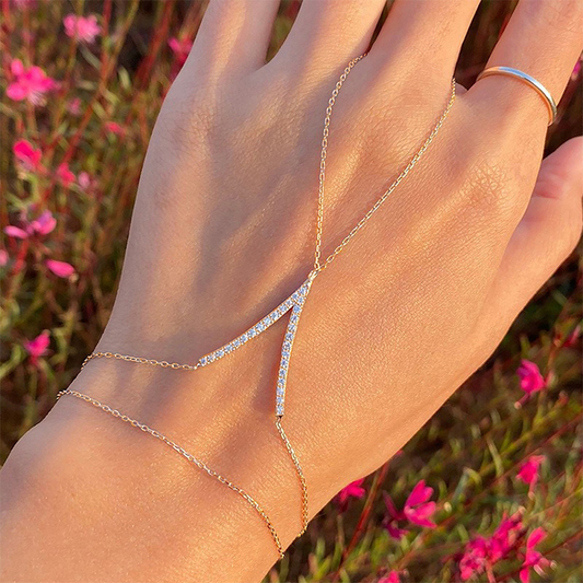 Aurora V-Link Chain Bracelet（SL240516-1）
